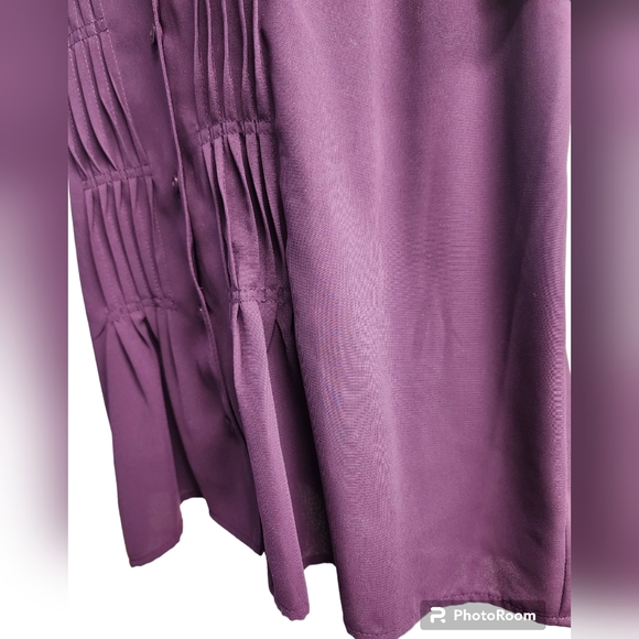 NWT Croft & Barrow XL Dark Purple Button down Dress Shirt - Picture 2 of 15
